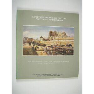 Sotheby Parke Bernet Auction Catalog 19th and 20th Century Paintings Drawings